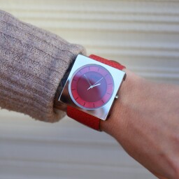 Hodinky S.T.A.M.P.S. Solar Red - set